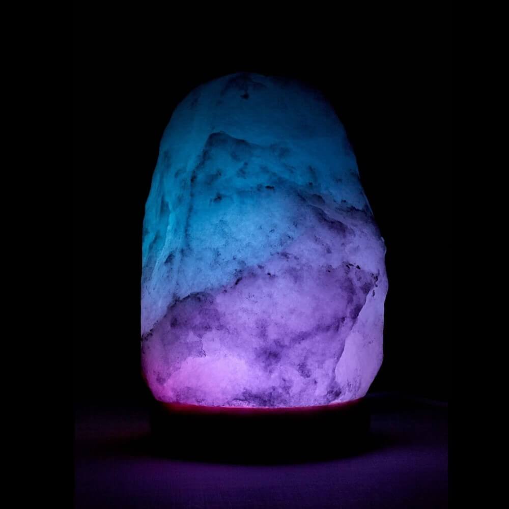 Color Changing Himalayan Salt Lamp (mini) - Himalayan Trading Co. Himalayan Salt Lamp Himalayan Pink Salt