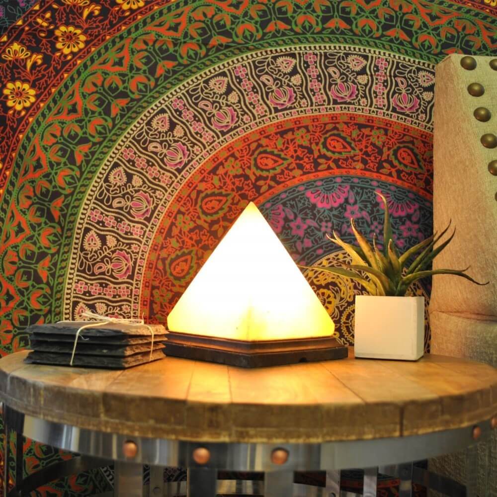 Pyramid Himalayan Salt Lamp - Himalayan Trading Co. Himalayan Salt Lamp Himalayan Pink Salt