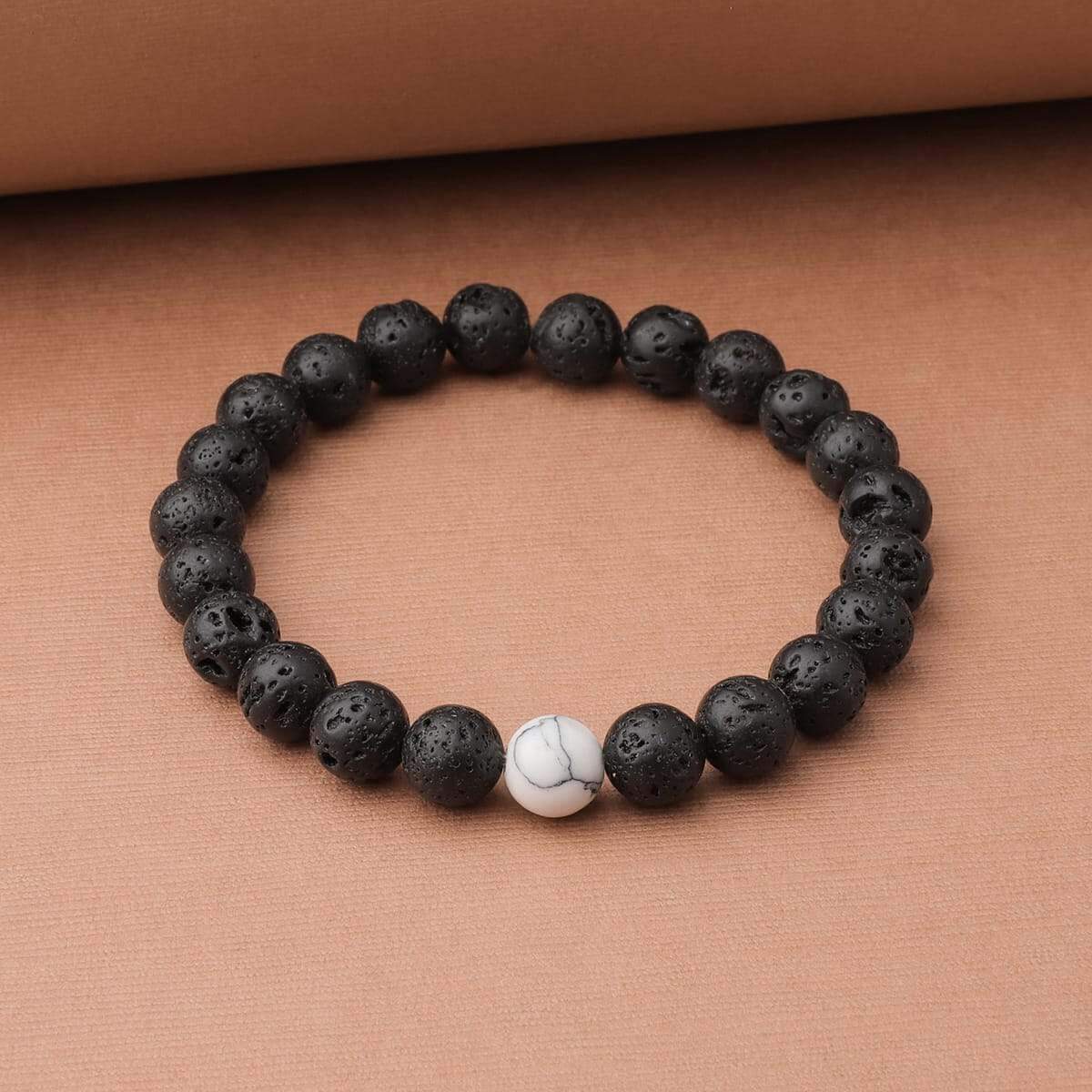White Howlite Himalayan Stone Bracelet - Himalayan Trading Co.®