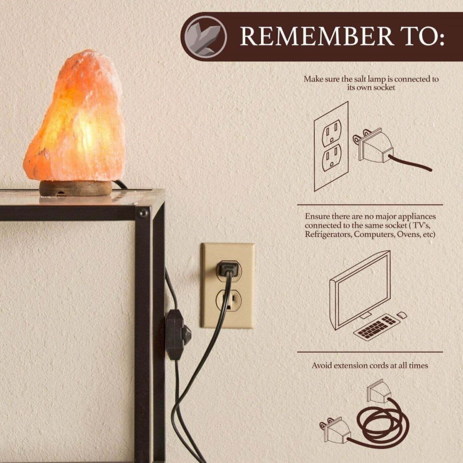 Color Changing Himalayan Salt Lamp (mini) - Himalayan Trading Co. Himalayan Salt Lamp Himalayan Pink Salt