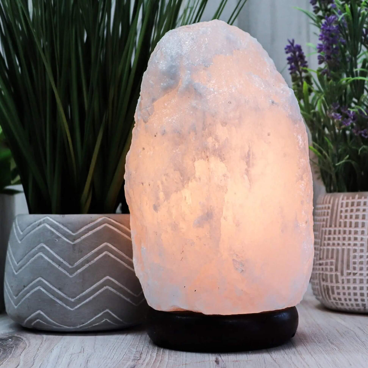 Rare White Himalayan Salt Lamp - Himalayan Trading Co. Himalayan Salt Lamp Himalayan Pink Salt