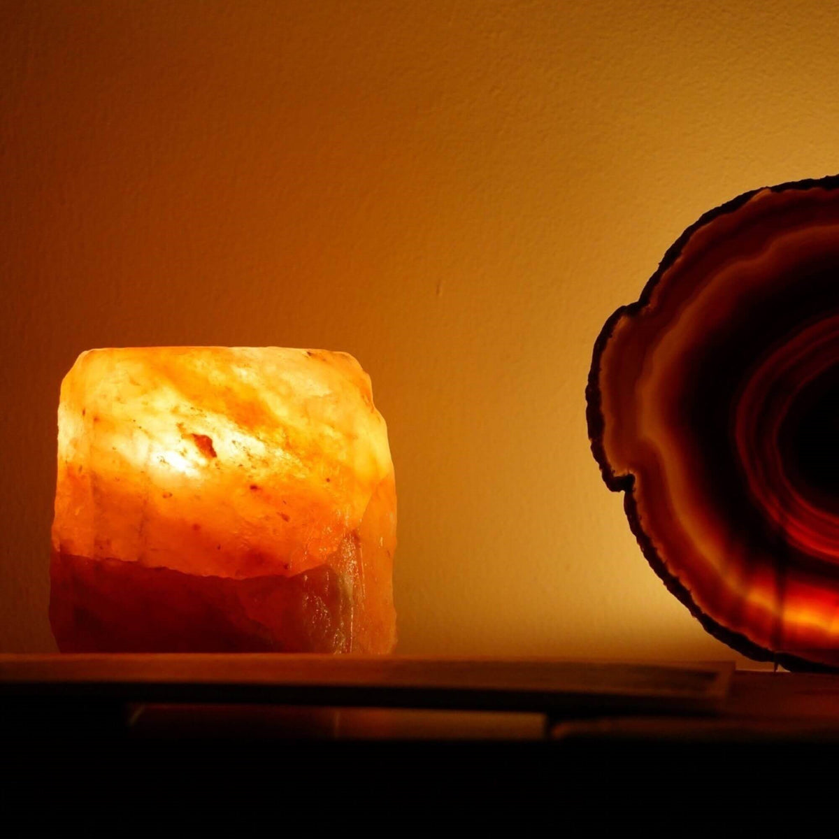 Natural Himalayan Salt Tealight Candle Holders (2 Pack)