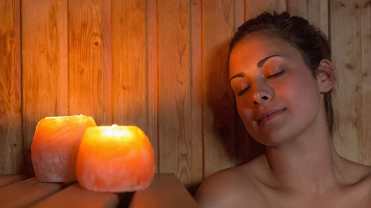 Natural Himalayan Salt Tealight Candle Holders (2 Pack)