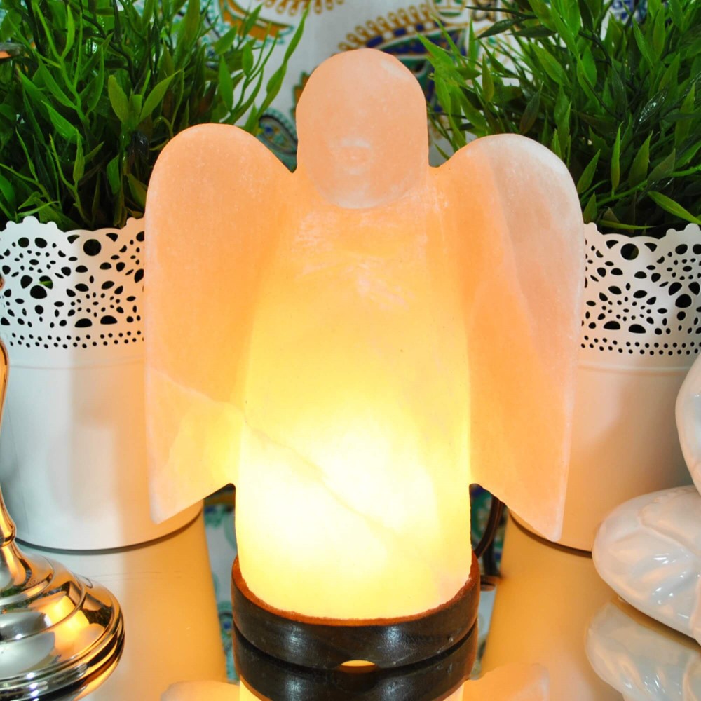 Angelic Himalayan Salt Lamp - Himalayan Trading Co. Himalayan Salt Lamp Himalayan Pink Salt