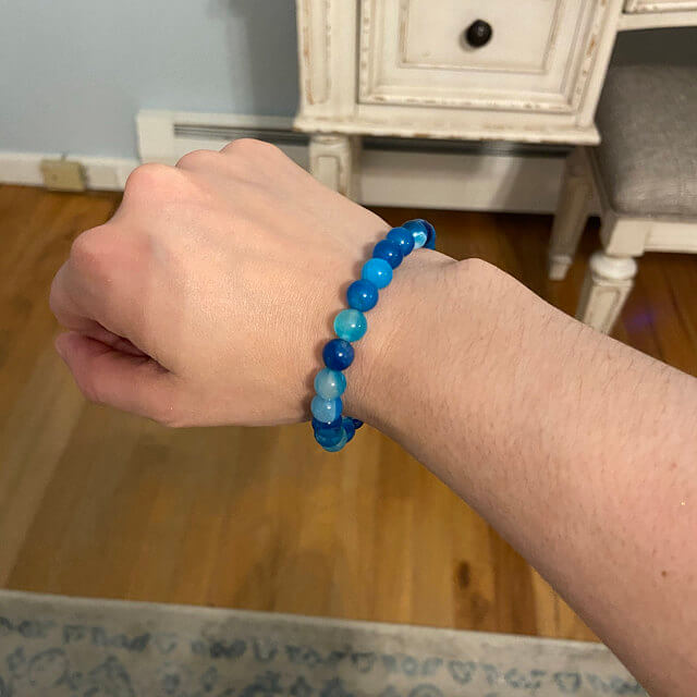 Aqua Sardonyx Himalayan Stone Bracelet - Himalayan Trading Co.®