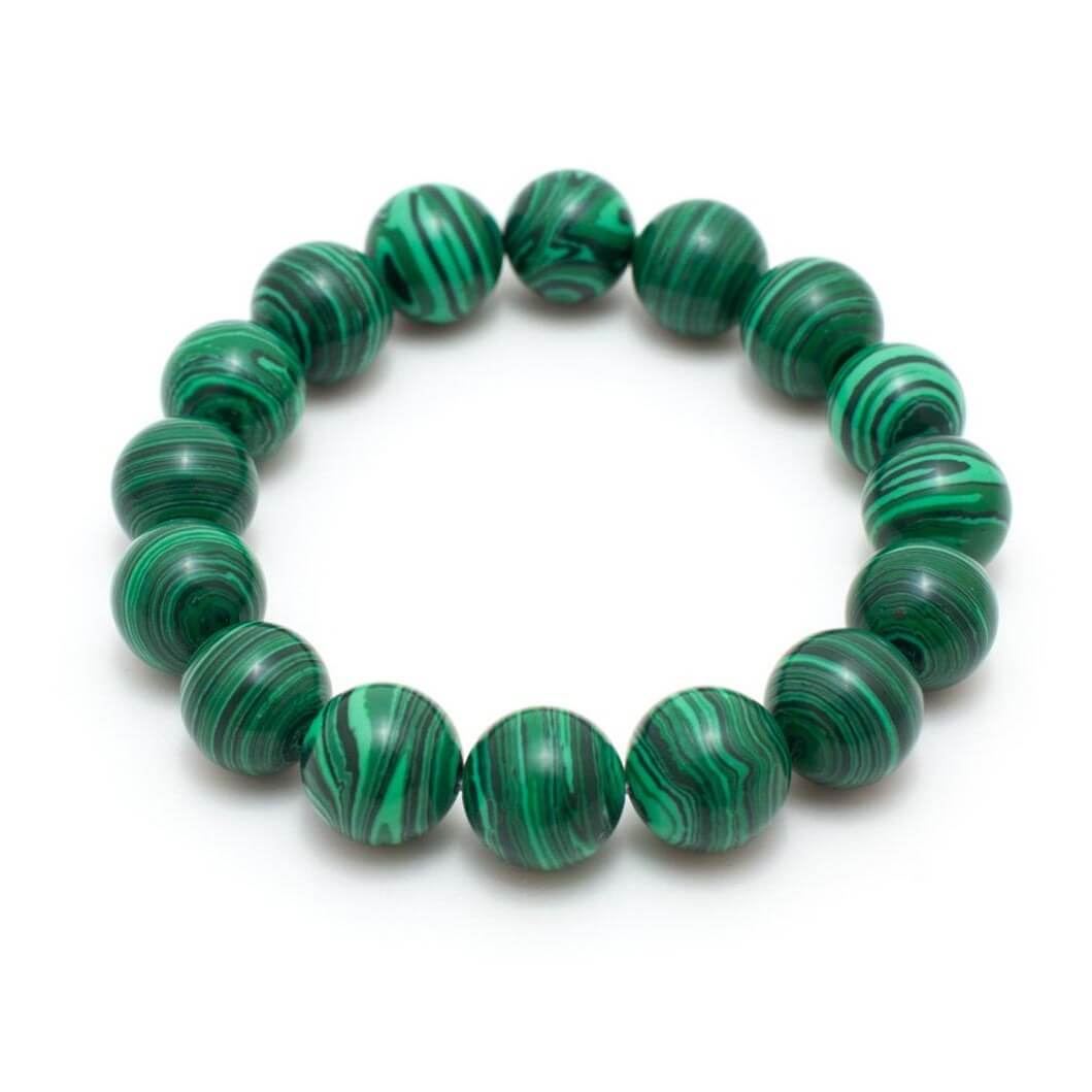 Malachite Green And Black Bracelet Set – BigBeryl