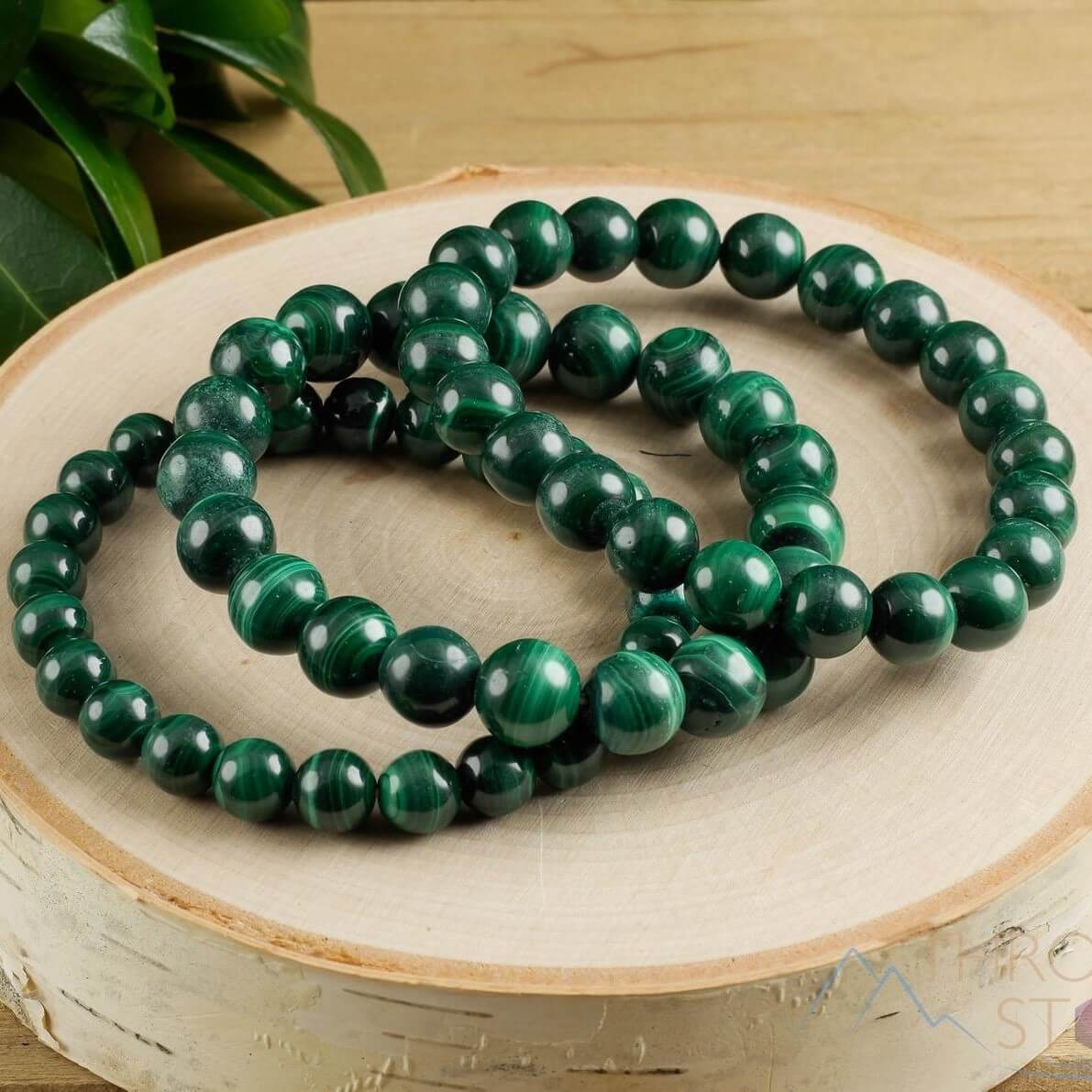 Emerald Malachite Himalayan Stone Bracelet for Healing | for Women & Men, Lava Rocks, 7 Chakra Bracelets, Yoga Beads Bracelet Bangle, Great Gift