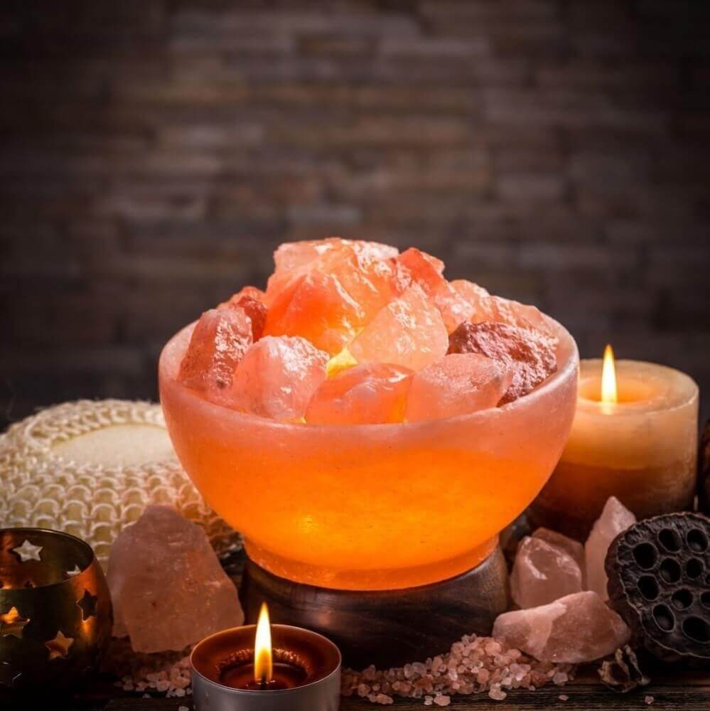 Fire Bowl Himalayan Salt Lamp - Himalayan Trading Co. Himalayan Salt Lamp Himalayan Pink Salt
