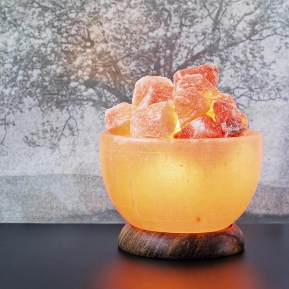 Fire Bowl Himalayan Salt Lamp - Himalayan Trading Co. Himalayan Salt Lamp Himalayan Pink Salt