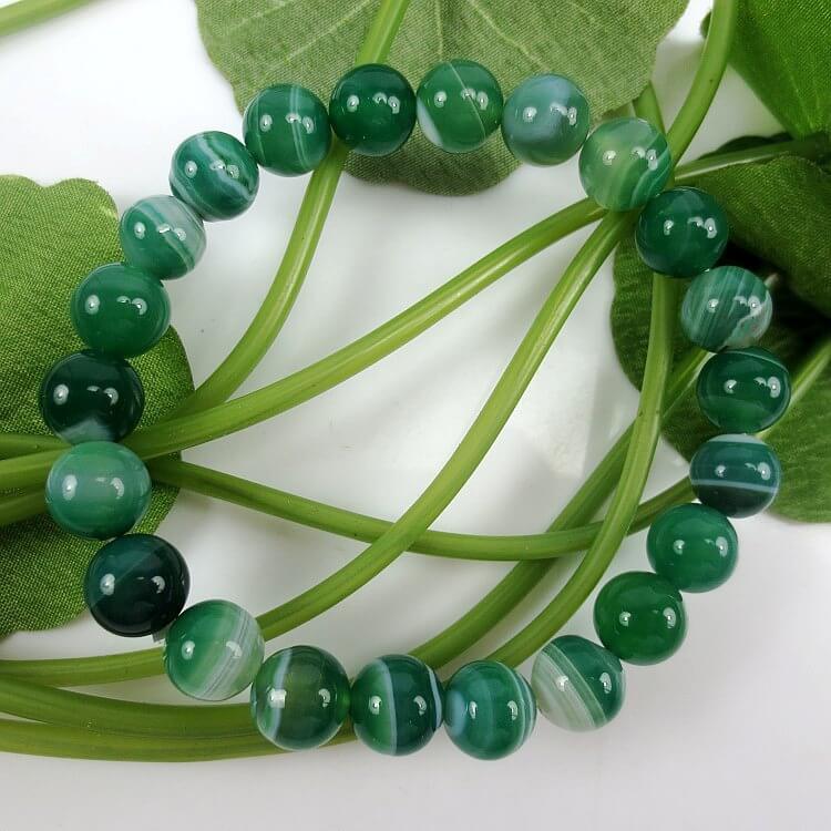 Green Sardonyx Himalayan Stone Bracelet - Himalayan Trading Co.®