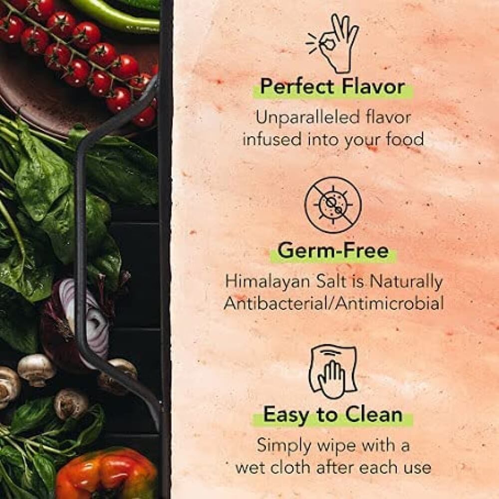 Himalayan Rock Salt Block Cooking Plate/slab Set - Himalayan Trading Co. Himalayan Salt Lamp Himalayan Pink Salt