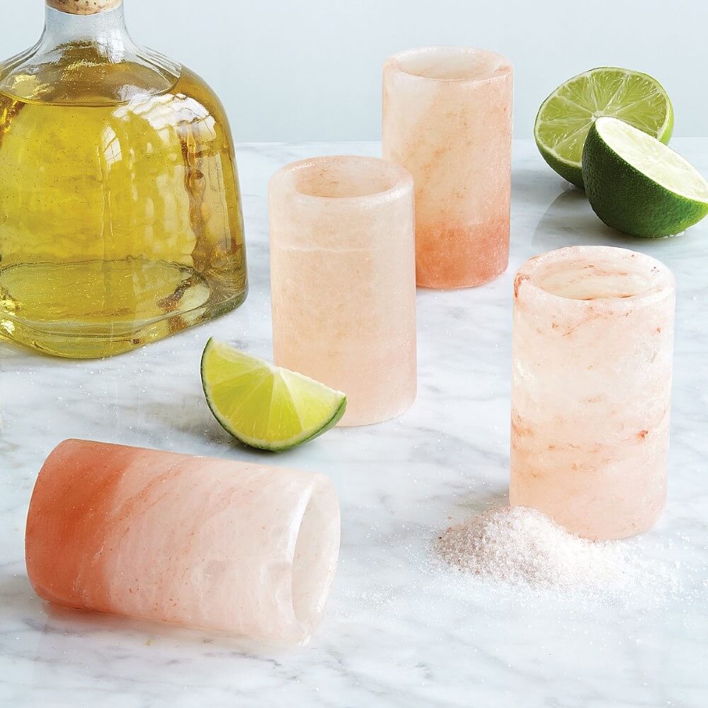 Pink Himalayan Salt Shot Glass Set - Himalayan Trading Co.