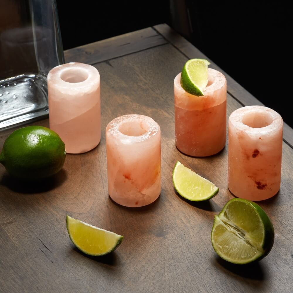 Pink Himalayan Salt Shot Glass Set - Himalayan Trading Co.