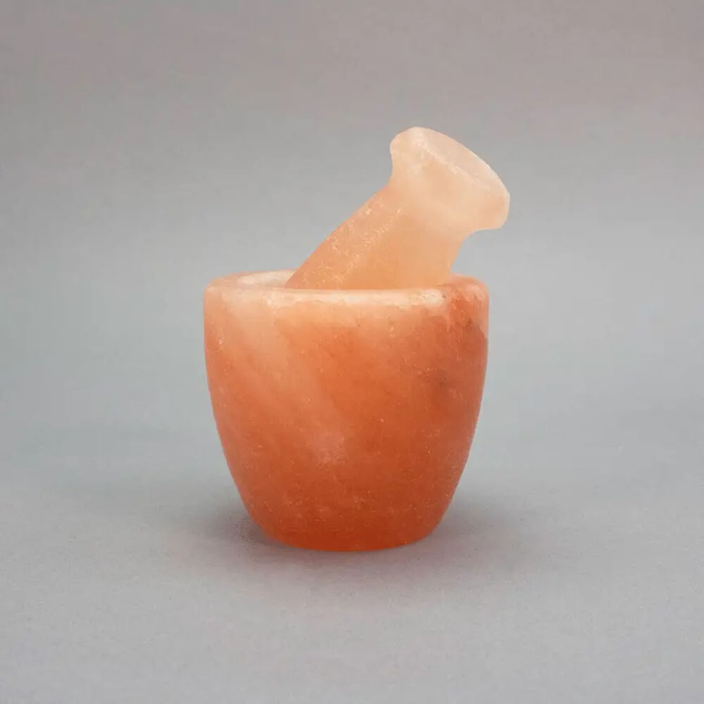 Pink Himalayan Salt Mortar & Pestle Set - Himalayan Trading Co.
