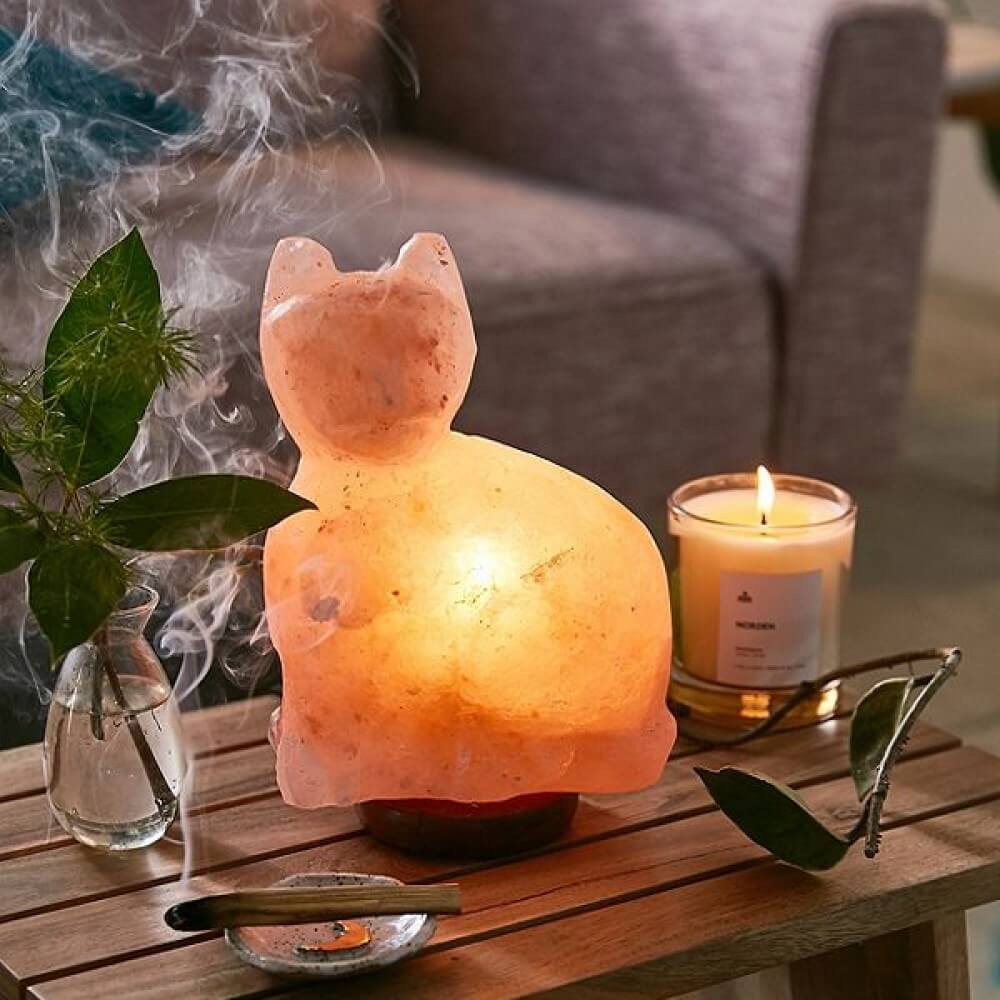 Purrfect Cat Himalayan Salt Lamp - Himalayan Trading Co. Himalayan Salt Lamp Himalayan Pink Salt