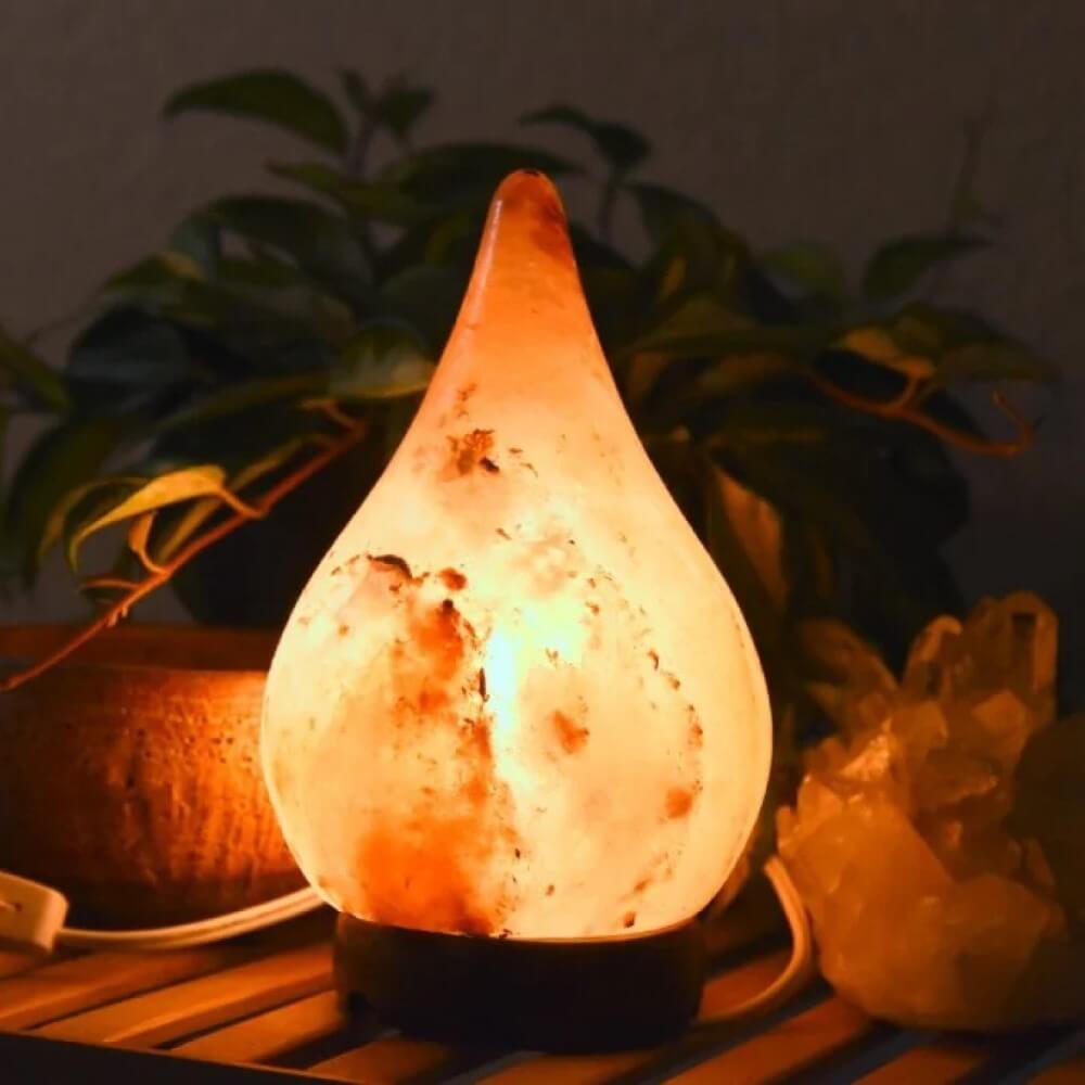 Rain Drop Himalayan Salt Lamp - Himalayan Trading Co. Himalayan Salt Lamp Himalayan Pink Salt