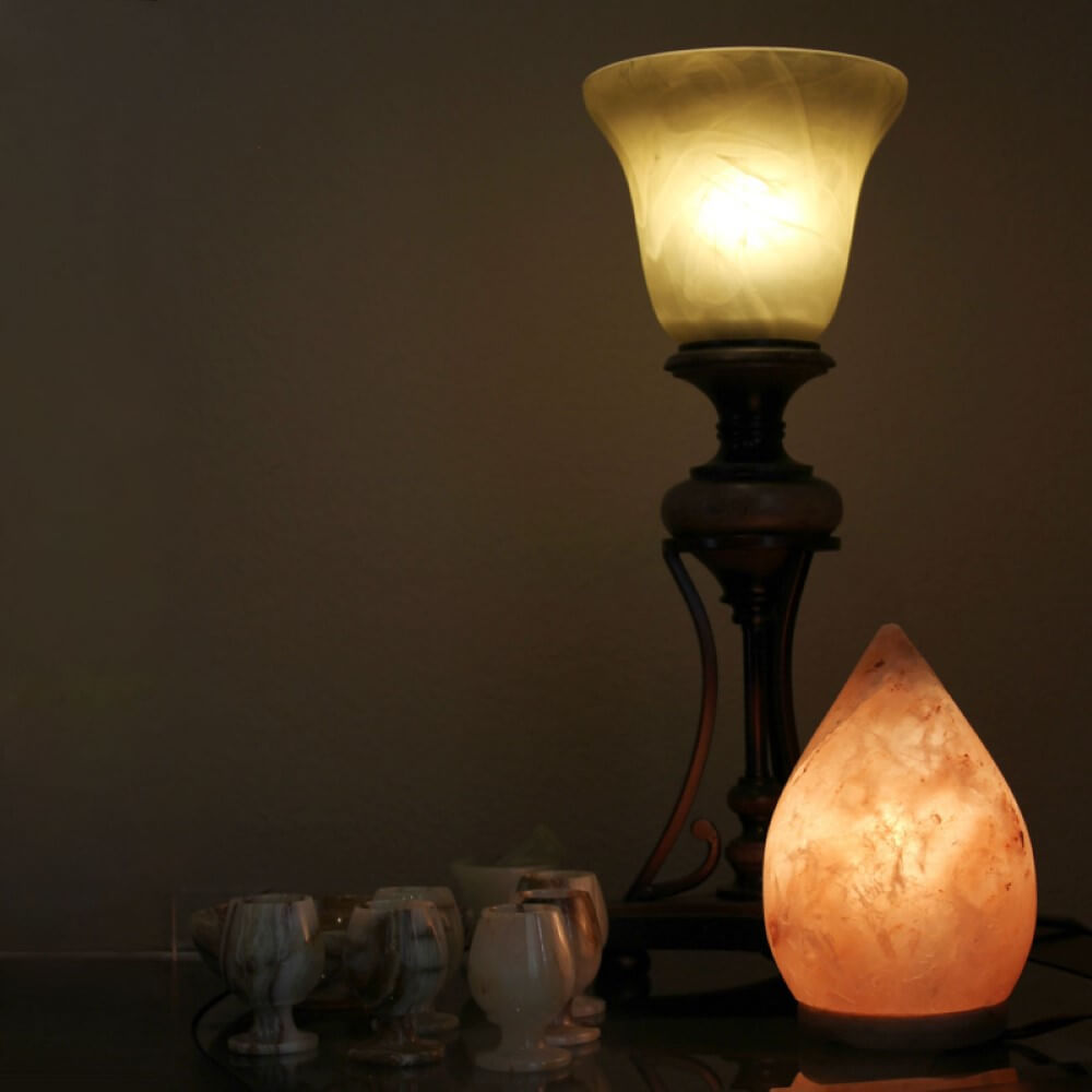 Rain Drop Himalayan Salt Lamp - Himalayan Trading Co. Himalayan Salt Lamp Himalayan Pink Salt