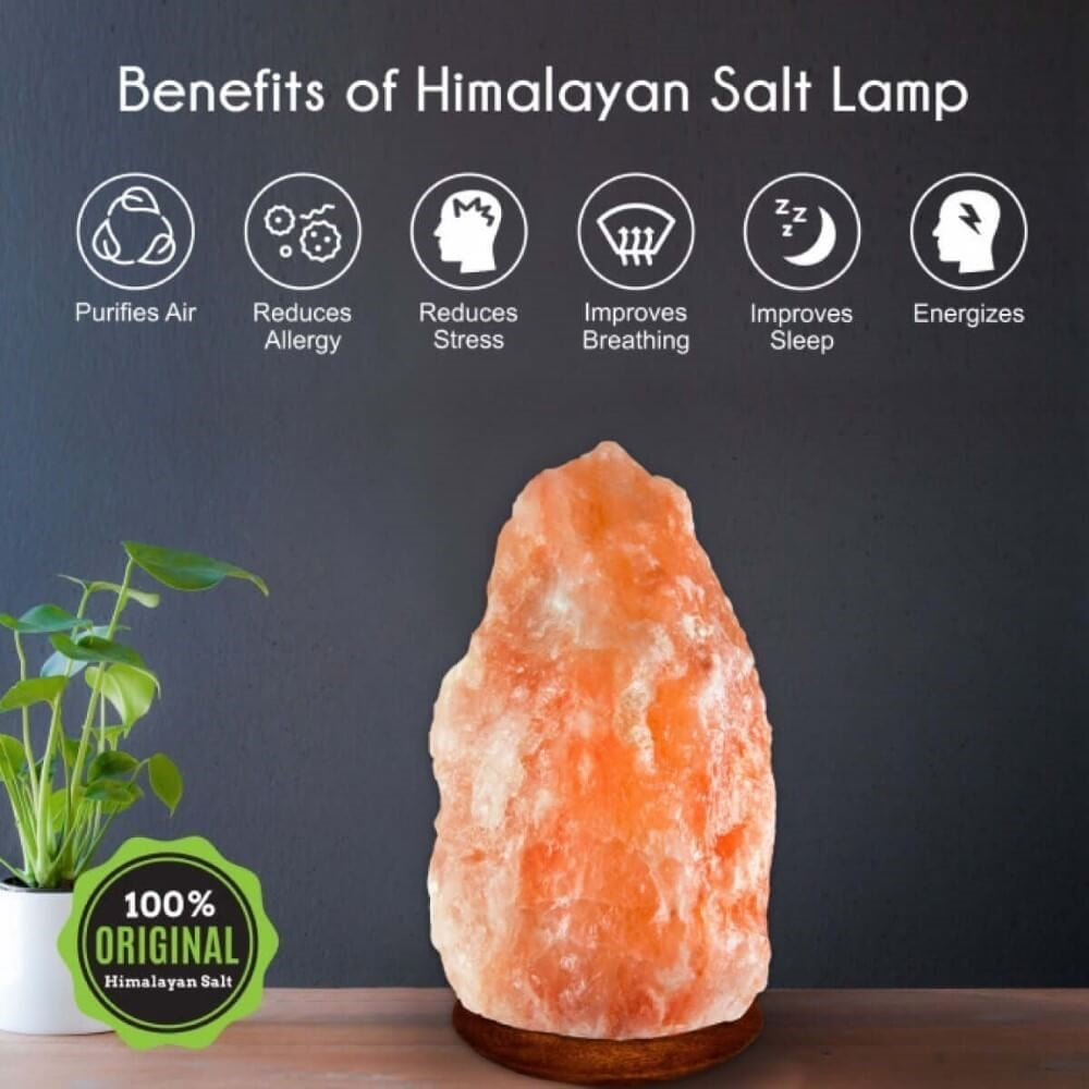 Basket Salt Lamp With Salt Chunks - Himalayan Trading Co. Himalayan Salt Lamp Himalayan Pink Salt