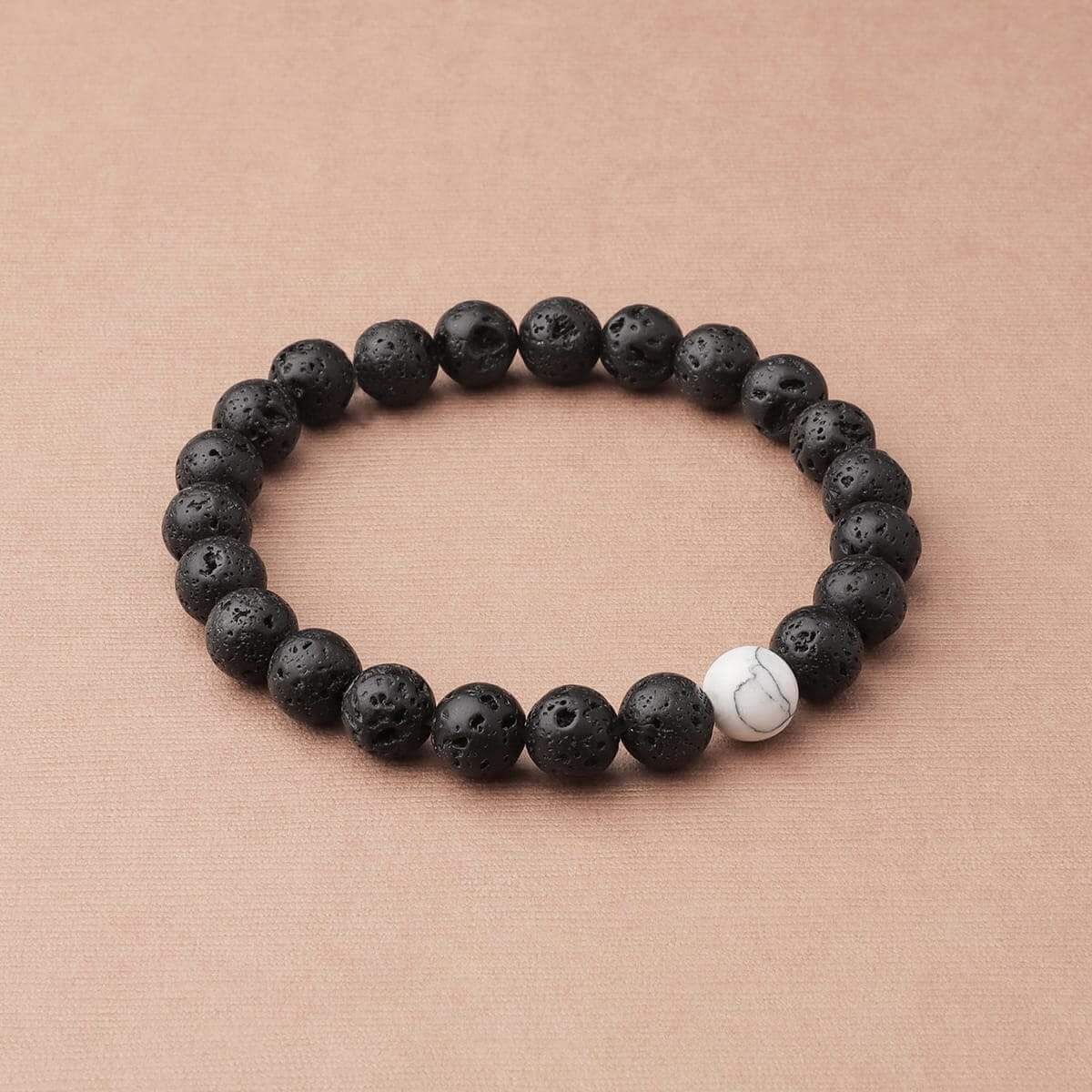 White Howlite Himalayan Stone Bracelet - Himalayan Trading Co.®