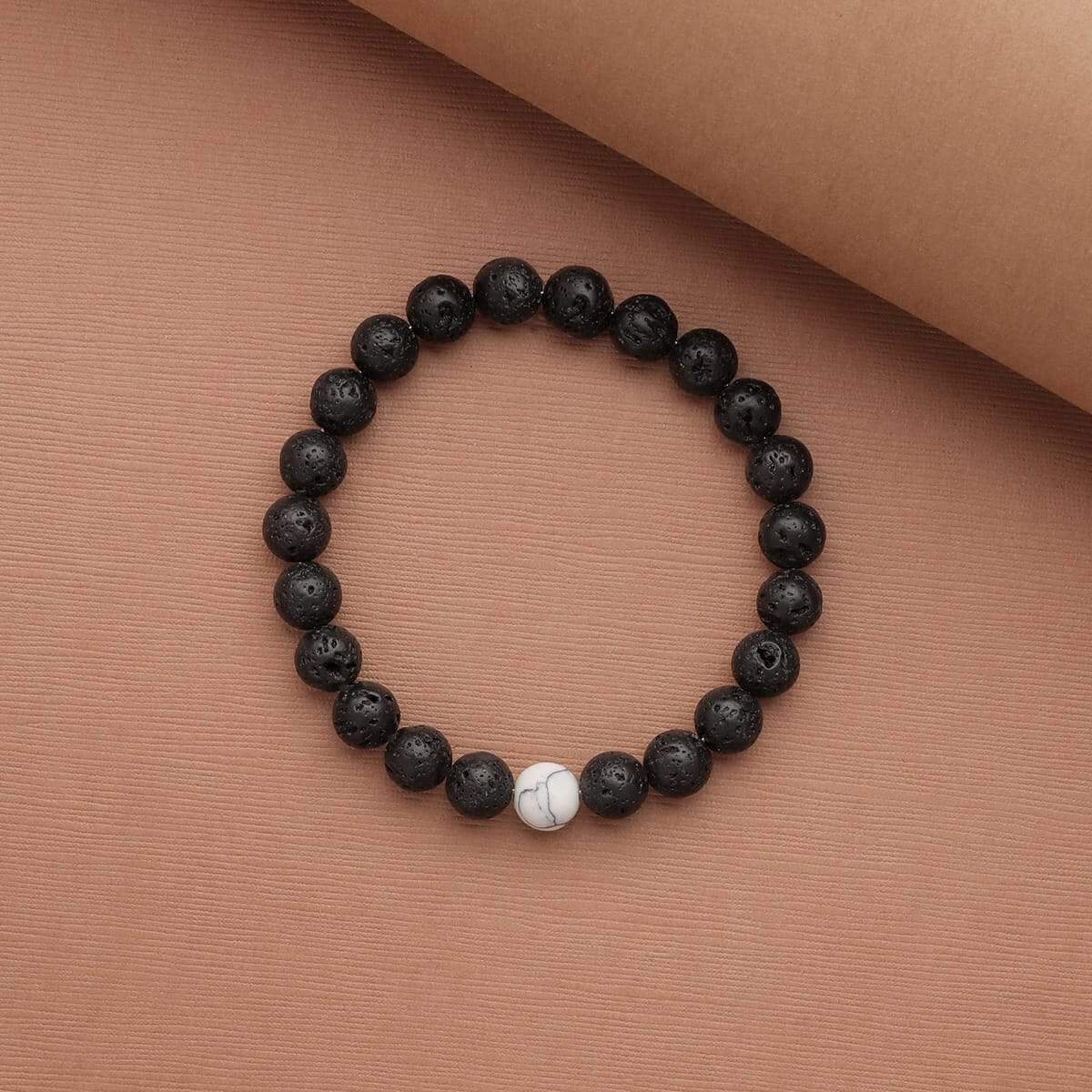 White Howlite Himalayan Stone Bracelet - Himalayan Trading Co.®