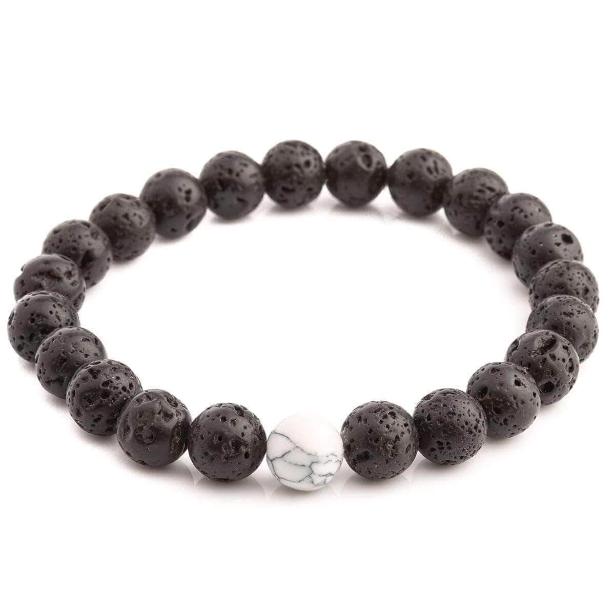 White Howlite Himalayan Stone Bracelet - Himalayan Trading Co.®